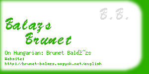 balazs brunet business card